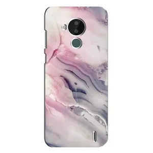 Мраморный чехол на Nokia C30 (VPrint) (Пурпурный Мрамор)
