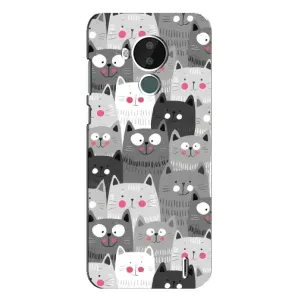 Чехлы с Котиками для Nokia C30 (VPrint) (Рисованные котики)