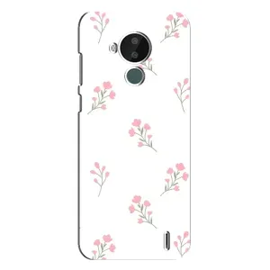 Чохол з розовим принтом для Nokia C30 (Рожеві квіти)