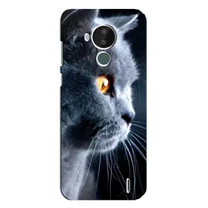 Чехлы с Котиками для Nokia C30 (VPrint) (Серый Кот)