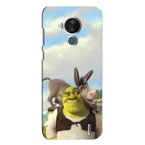 Чехол с мультфильмом Шрек на Nokia C30 (Шрек и Осел)