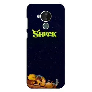 Чехол с мультфильмом Шрек на Nokia C30 (Отдыхающий Шрек)