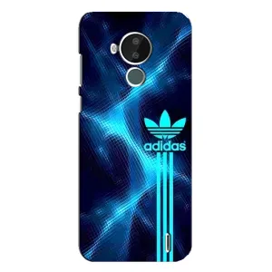 Чехлы Адидас для Nokia C30 (AlphaPrint) (Синий Адидас)