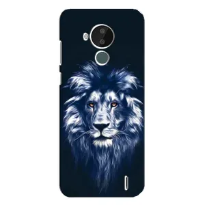 Чехол со Львом для Nokia C30 (VPrint) (Синий Лев)