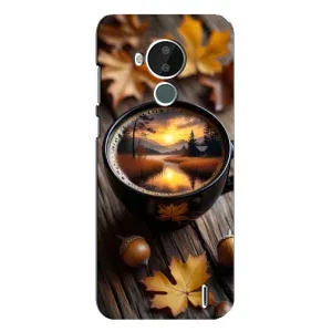 Чохол з принтом «Темна кава» для Nokia C30