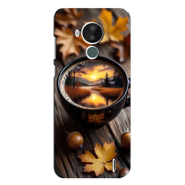 Чохол з принтом «Темна кава» для Nokia C30