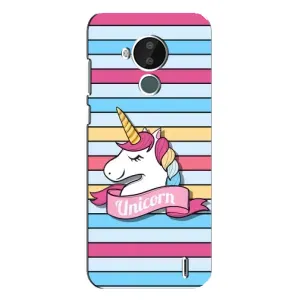 Чехол для Нокиа С30 - (Единорожки - Новинки) (AlphaPrint) (Unicorn)
