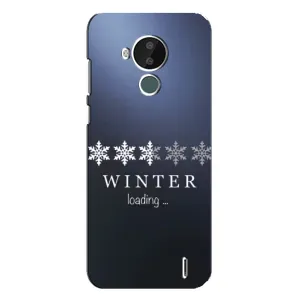 Зимние Чехлы для Нокиа С30 - прозрачный фон (Winter loading)
