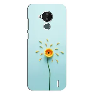 Чехлы с Цветами для Nokia C30 (VPrint) (Желтый цветок)