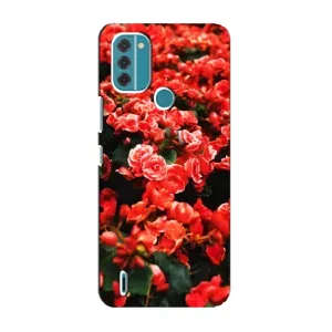 Чохли з квітами для Nokia C31 (VPrint) (Квіти червоні)