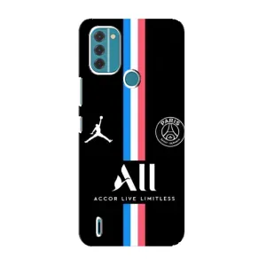 Чохли PSG для Nokia C31 (AlphaPrint) (футболка ПСЖ)