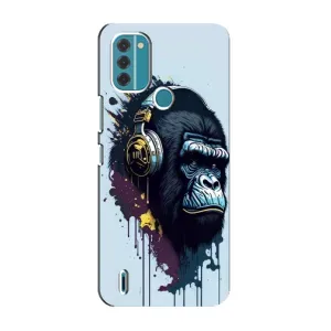 Чохол з Мавпами Nokia C31 - (AlphaPrint) (Горила в навушниках)