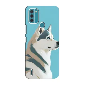 Чохол з Хаскі Nokia C31 - (AlphaPrint) (Хаскі арт)