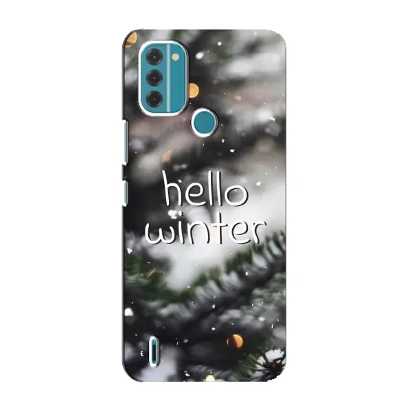 Чехол с принтом «Hello winter» для Nokia C31