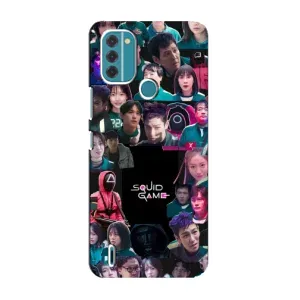 Чохол Гра в кальмара для Nokia C31 (Колаж Гра кальмара)