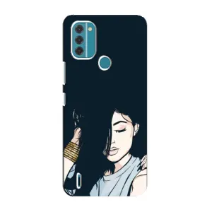 Чохол з друком для Nokia C31 - (Мода) (AlphaPrint) (Гарна дівчина)