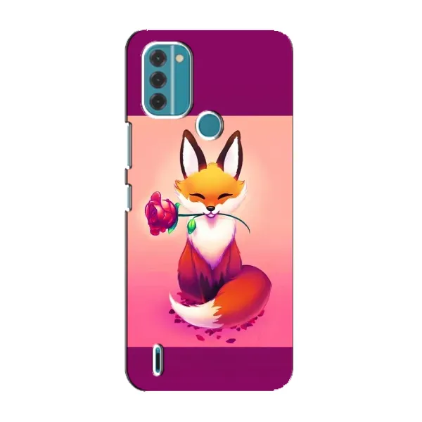 Чохол з принтом «Лиса з трояндою» для Nokia C31