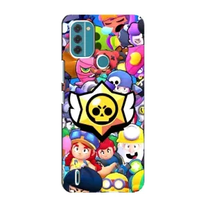 Чехол для Nokia C31 Бравл Старс (VPrint) (Лого Brawl Stars)