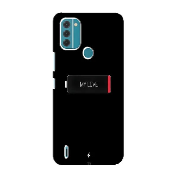 Чохол з принтом «Love battery» для Nokia C31