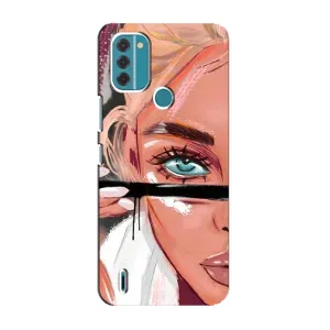 Чохол з друком для Nokia C31 - (Мода) (AlphaPrint) (Макіяж)