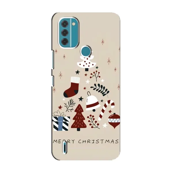Чехол с принтом «Merry Christmas» для Nokia C31