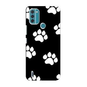 Чохли з собаками для Nokia C31 (VPrint) (Сліди собаки)