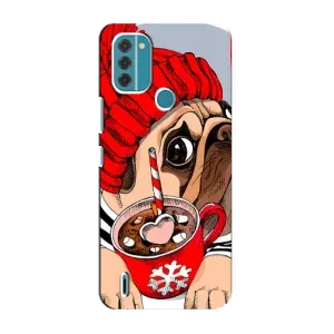 Чохли з собаками для Nokia C31 (VPrint) (Песик в шапці)