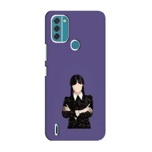 Чохли Венсдей на Nokia C31 Уенсдей (AlphaPrint) (Венздей у чорному)