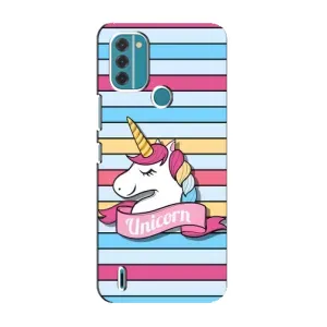 Чехол для Нокиа С31 - (Единорожки - Новинки) (AlphaPrint) (Unicorn)