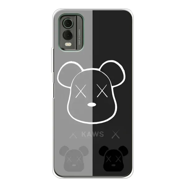 Чехол с принтом «БеарБрик глаза» для Nokia C32