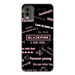 Чехол с музыкальной группой для Nokia C32 (BLACKPINK)