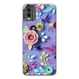 Чехлы с Цветами для Nokia C32 (VPrint) (Цветочный дизайн)