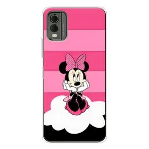 Эксклюзивный чехол для Nokia C32 (AlphaPrint - Мультяшные) (Девочка Maus)