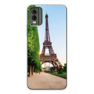 Чехол Эйфелева Башня для Nokia C32 - (AlphaPrint) (Дорога в Париж)