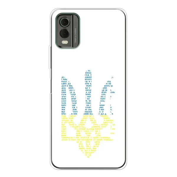 Чехол с принтом «Герб из букв» для Nokia C32