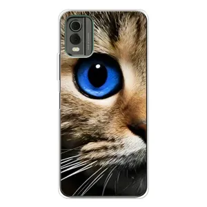 Чехлы с Котиками для Nokia C32 (VPrint) (Глаз кота)