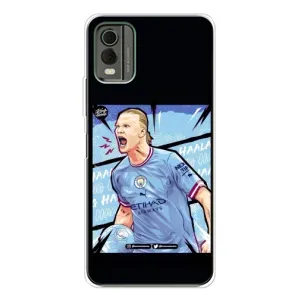 Чехлы с футболистом Ерлинг Холанд для Nokia C32 (AlphaPrint) (гол Эрлинг Холланд)