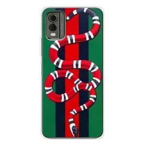 Чехлы ГУЧЧИ для Нокиа С32 (AlphaPrint) (Gucci змия)
