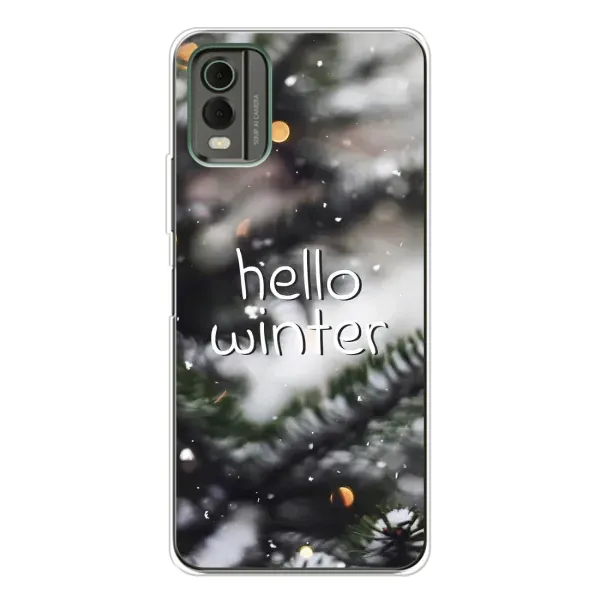 Чехол с принтом «Hello winter» для Nokia C32 Чехол с принтом «Hello winter» для Nokia C32