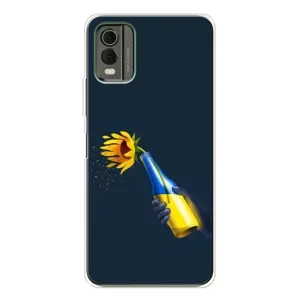 Чехол для Патриота Украины Nokia C32 - (AlphaPrint) (Коктейль молотова)