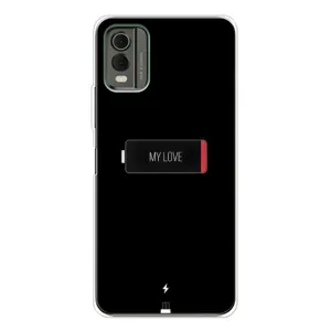 Чехлы для любимой на Нокиа С32 (VPrint) (Love battery)