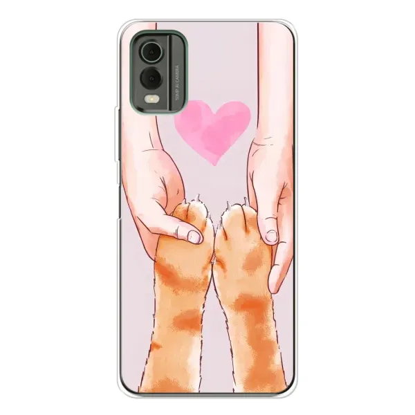 Чехол с принтом «Любовь к котикам» для Nokia C32 Чехол с принтом «Любовь к котикам» для Nokia C32