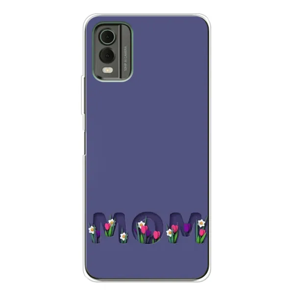 Чехол с принтом «Мама в цветах» для Nokia C32 Чехол с принтом «Мама в цветах» для Nokia C32
