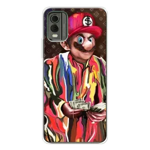 Брендновые Чехлы для Nokia C32 - (PREMIUMPrint) (Mario LV)