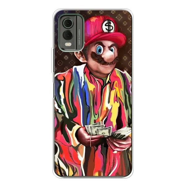 Чехол с принтом «Mario LV» для Nokia C32