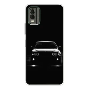 Чехол для Нокиа С32 - с принтом БМВ (AlphaPrint) (Машина BMW)