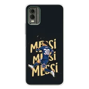 Чехлы для Nokia C32 (Leo чемпион) (AlphaPrint) (Messi ПСЖ)