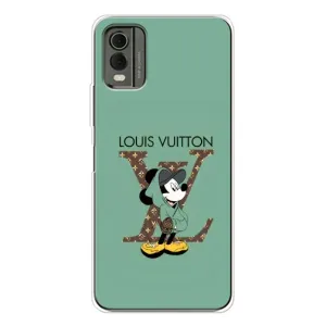 Чехлы Луи Витон для Nokia C32 (AlphaPrint - LOUIS VUITTON) (Микки Маус LV)