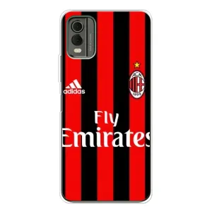 Чехлы для Nokia C32 (VPrint) - Футбольные клубы (Milan)