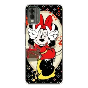 Чехол Disney Mouse Nokia C32 (PREMIUMPrint) (Минни peace)
